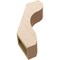 Ekena Millwork 5-inch W x 16-inch D x 22-inch H Stanfield Rough Cedar Woodgrain TimberThane Knee Brace, Primed BRCUR05X16X22STARCPR - alternate 5